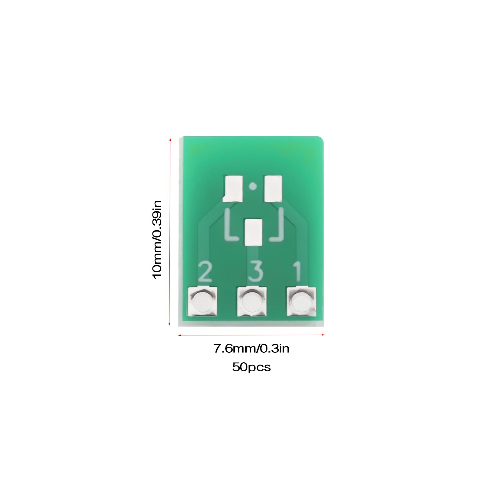 50 Pezzi SMD Bifacciale SOT23-3 SOT223 PCB Board Converter SOT23 A SIP3 2,54 Mm Adattatore 10x7,6 Mm Per Prodotti Elettronici