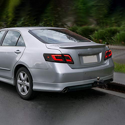 Vland Led Tail Lights Compatible With Toyota Camry 2007-2011 With 3D Light Bar, Not Fit Le Models And Hybrid (Factory Led Rear Light) Smoke #TOP7