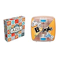 Azul Tile Game, Pack of 1 & Hasbro C2187 Boggle Original- Endless Combinations- Family Word Search Game- Board Games and Toys for Kids- Ages 8+