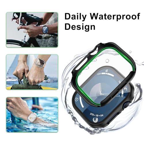 6 Pack Case with Apple Watch Screen Protector Series SE3/SE2/SE/6/5/4 44mm - image 3
