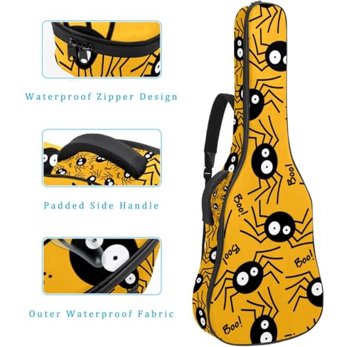 Housse de guitare en tissu Oxford épais rembourré avec boucle de suspension et sangle de cou Motif toile d’araignée Orange 101,6 cm, Multicolore 4., 42.9×16.9×4.7 in, Sac de transport tendance pour - Les Beatles, Paul McCartney, John Lennon, RIngo Starr, George Harrison Housse de guitare en tissu Oxford épais rembourré avec boucle de suspension et sangle de cou Motif toile d'araignée Orange 101,6 cm, Multicolore 4., 42.9x16.9x4.7 in, Sac de transport tendance pour – Image 5