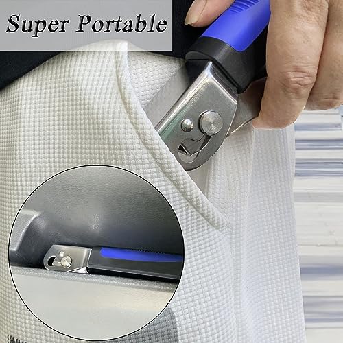 Foldable Car Door Handle for Elderly Auto Cane Grab Handle for Seniors, Handicapped, Pregnant and Drivers etc. to Get in and Out of The Car Blue - Image 5