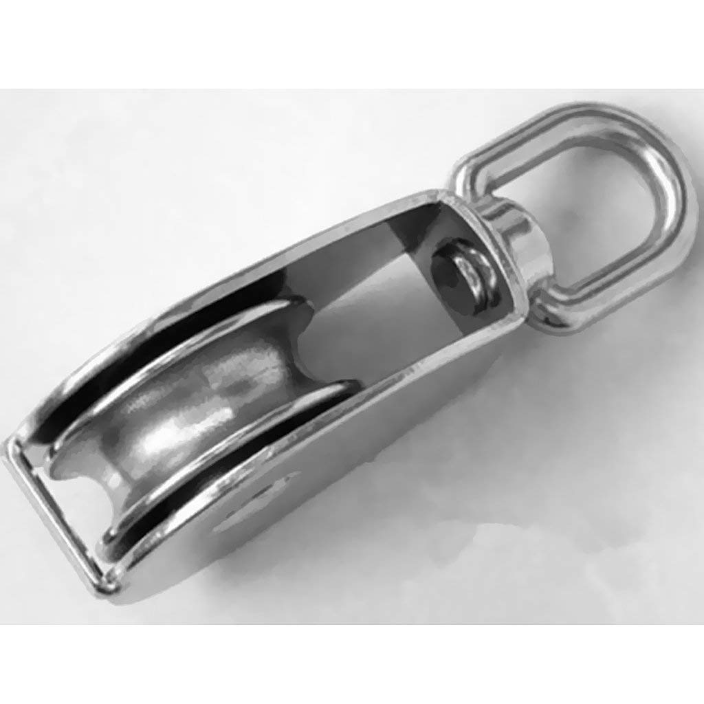 Uno Nessuno Centomila Puleggia A Occhio Singolo Girevole, Nichelata, Diametro 1,5 Pollici - 10 Pezzi, Carico 50 Libbre, Marca Wideskall, Nuova 10 Pulegge Metallo Nichelato 1.5 Pollici 50 Libbre Wideskall - Foto 13