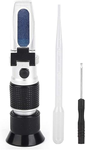 Miniatura 8 de Refractómetro portátil, 0-90% refractómetro digital Brix Hidrómetro de contenido de azúcar, compensación automática de temperatura, máquina de