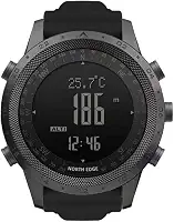 CakCity Relógio tático militar masculino - relógio esportivo ao ar livre com bússola, barômetro, altímetro e contador de passos - relógio de pulso digital de caminhada, silicone