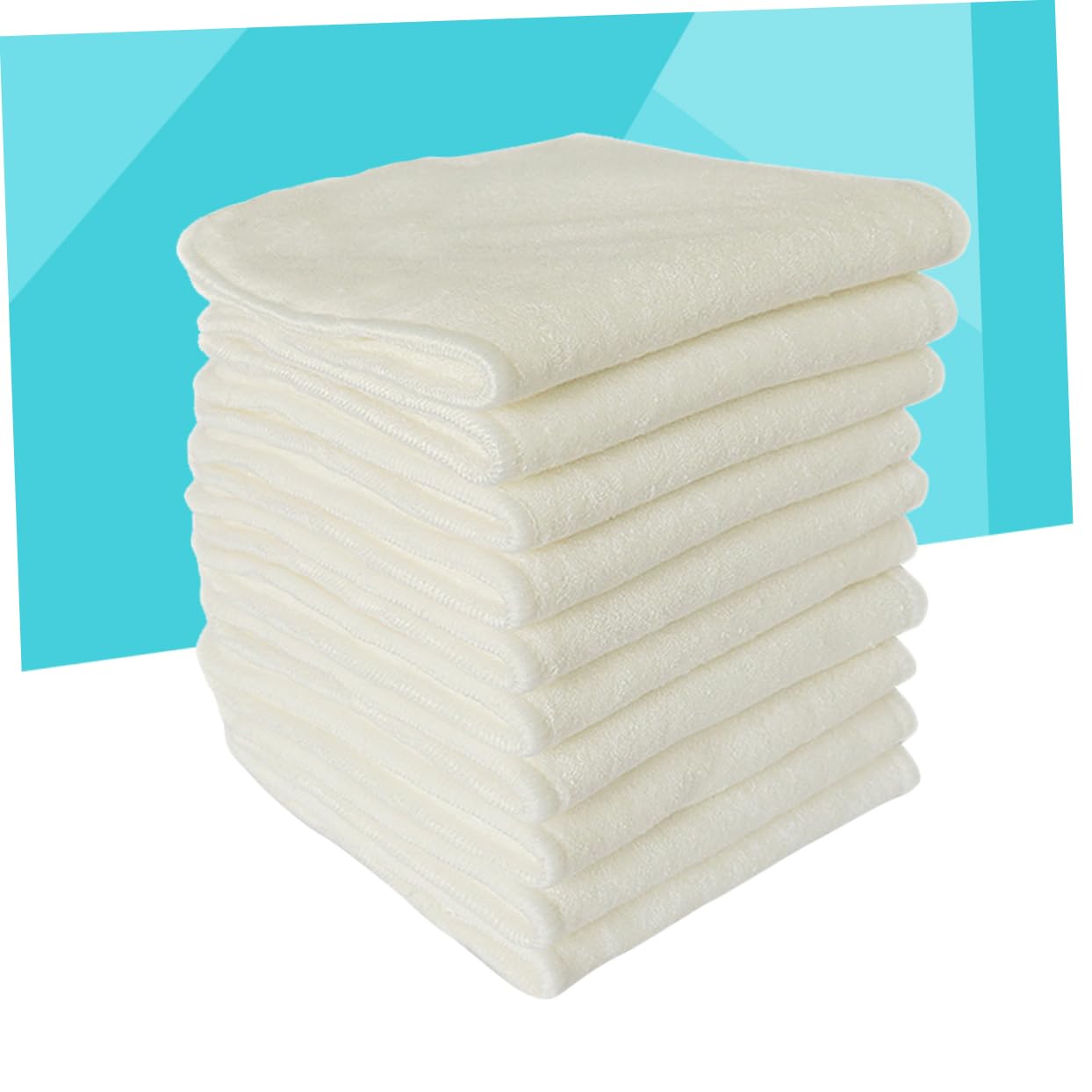Milisten Lot De 6 Couches Lavables En Fibre De Charbon De Bambou Pour Bébé
