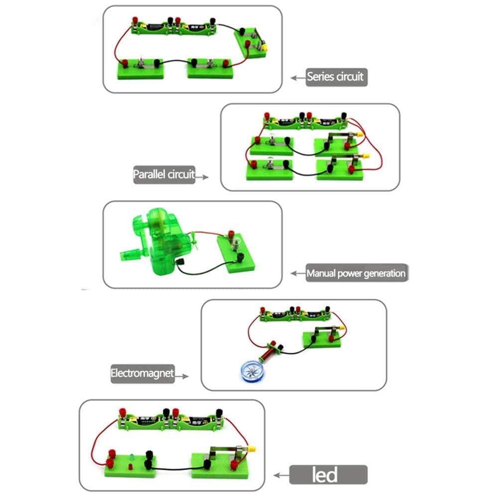 Attrezzature didattiche da Laboratorio per la Scuola Media, scatole per Test di apprendimento sull'elettricità, scatole per apparecchiature di Fisica elettromagnetica, sussidi dida