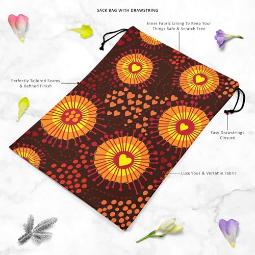 Image of ArtzFolio Psychedelic Art D1 | Reusable Sack Bag | Bag for Gym, Storage, Vegetable & Travel