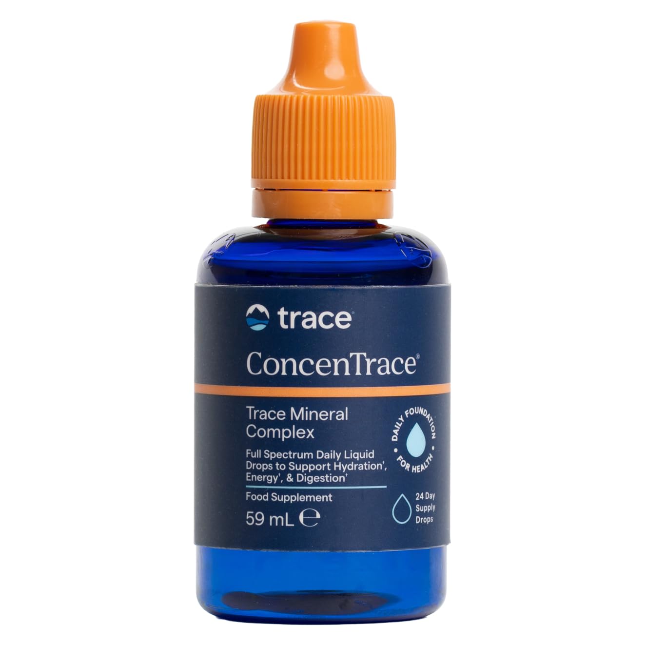 Trace Minerals, ConcenTrace, Trace Mineral Drops, 59 ml, mélange de minéraux, magnésium, testé en laboratoire, sans soja, sans gluten, végétalien