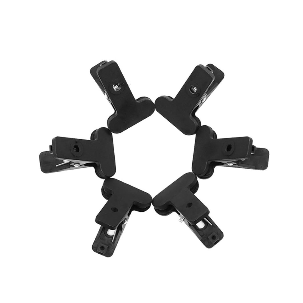6pcs Photo Folder Binder Clips Backdrop Clips for Studio Photo Backdrop Clips Studio Clips Clip Large Heavy Duty Spring Clamps Clip Photo Booth Backdrop Clips Clip for Studio Black KICHOUSE