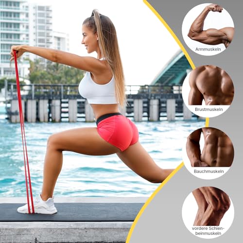 Image of POWER GUIDANCE Resistance Bands, Set of 5 Pull Up Bands, Pull Up Assistance Bands, Exercise Bands, Resistance Bands Set for Legs, Working Out
