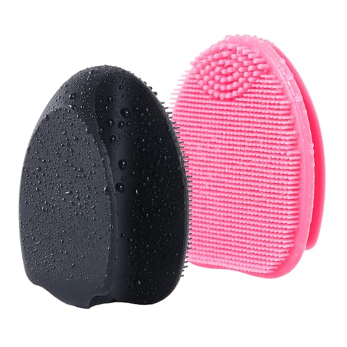 HieerBus Soft Silicone Face Scrubber,Facial Cleansing Brush,Face Washing Bruhs for Deep Clean,Gently...