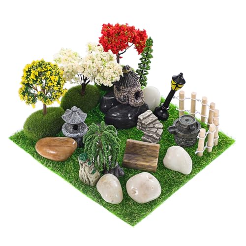 Jardin féérique miniature ifundom : lot d'accessoires décoratifs en résine pour terrariums - 2