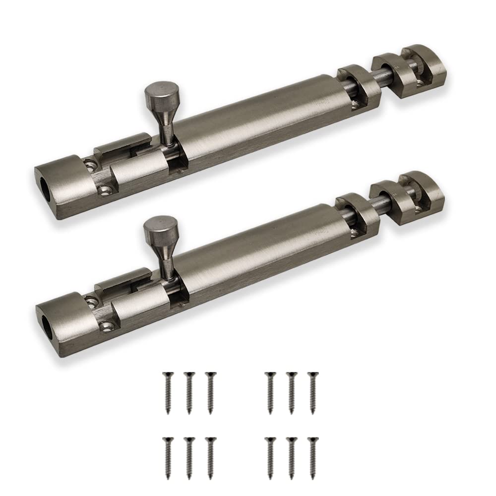 Volo Premium 200mm/ 8" Stainless Steel Rod Xylo Towerbolt/Door Latch, Satin Finish- Pack of 2 pcs. (B07ZRV8JBV) Amazon Price History, Amazon Price Tracker