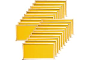 20-Pack 9-1/8" Assembled Bee Frames with Wax Foundations