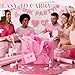 Amylove 100 Pcs International Womens Day Shopping Bags Bulk Plastic Gift Bags with Handles Rose Pink Retail Bag Frosted Tote Bag for Small Business Boutique Wedding Holiday Gift Packaging 16