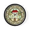 Cafepress primitive folk art country home 10 wall clock for livingroom kitchen or office  urban country home decor