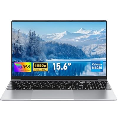 FUNYET Ordenador portátil  2025 Laptop de 15 6 Pulgadas  8GB RAM 256GB SSD  Ordenador portátil N4020  IPS FHD 1920 x 1080  180°  Cierre Abierto  5000 mAh  Estudiante  Ranura para Tarjeta TF