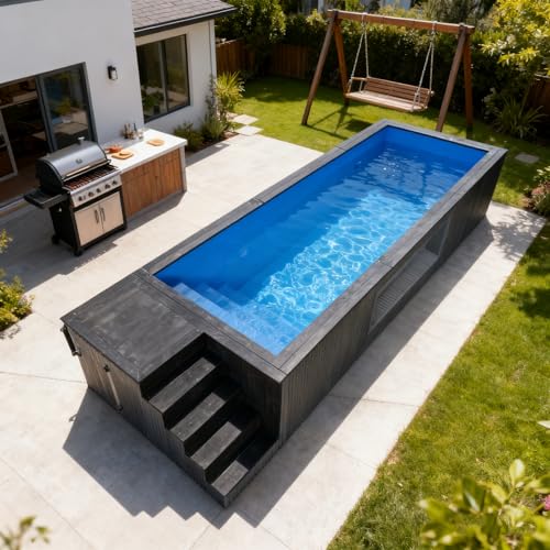 Fiberglass Outdoor Rectangular Pool for Villas and Resorts