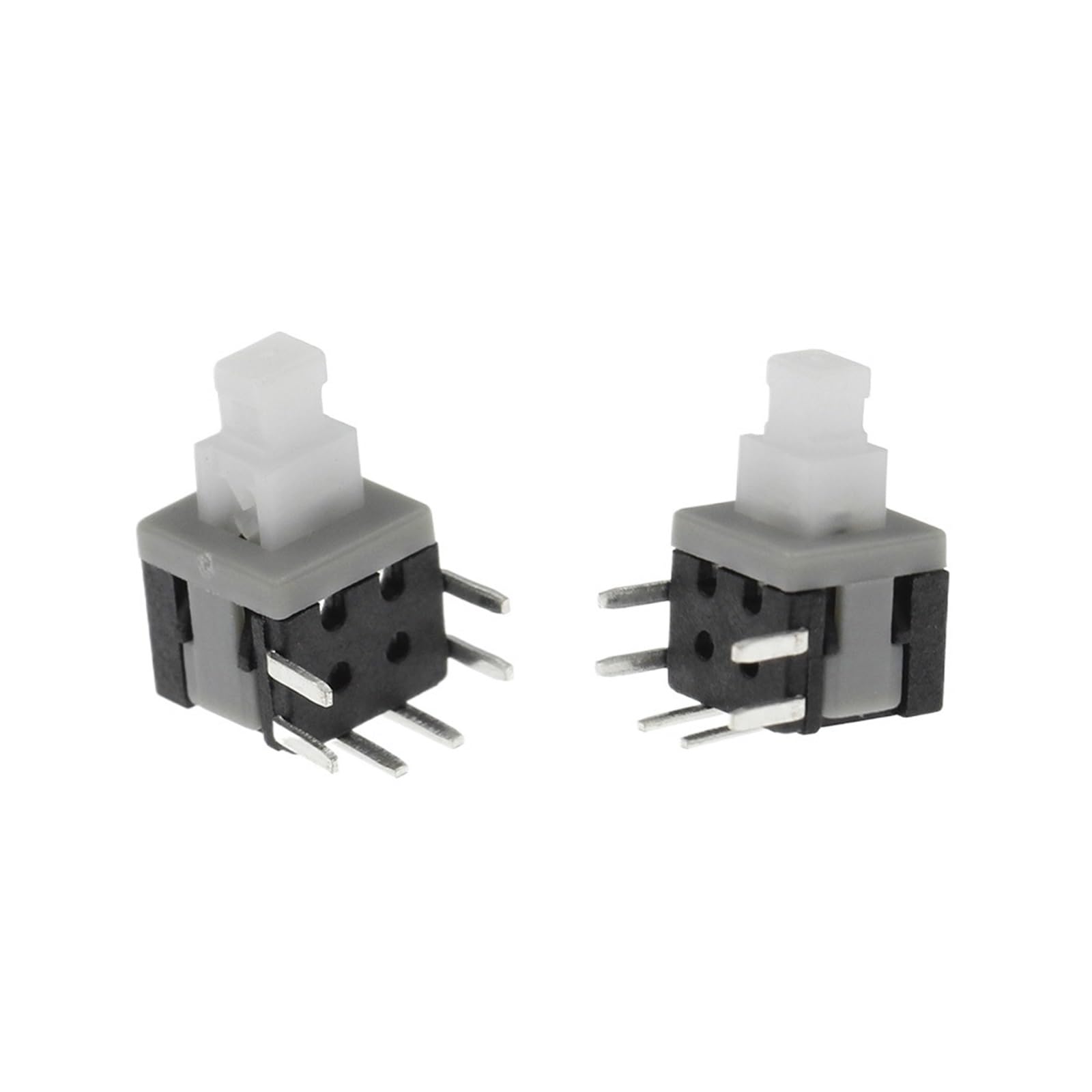 Interrupteur à clé DPDT 5.8x5.8mm bouton-poussoir marche arrêt auto-verrouillage PCB