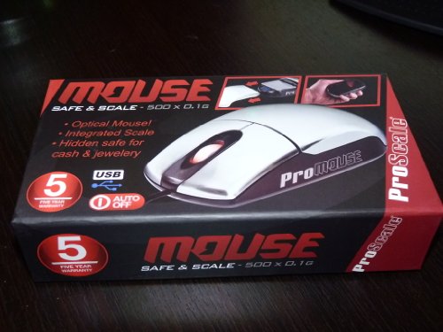 PC Mouse (voll funktionsfähig) inkl. versteckter Digitalwaage - ProMouse 500 von ProScale - 500 x 0,1g Cover