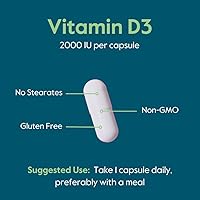 Vista 6 de BESTVITE Vitamina D 2000 UI (240 cápsulas) - Sin estearatos - Sin OMG - Sin gluten