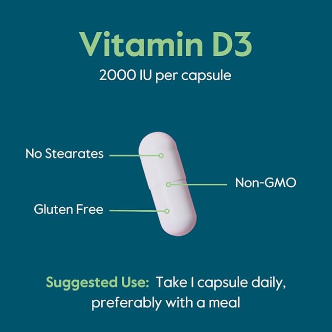 BESTVITE Vitamina D 2000 IU 240 Cápsulas Sin Gluten miniatura 6