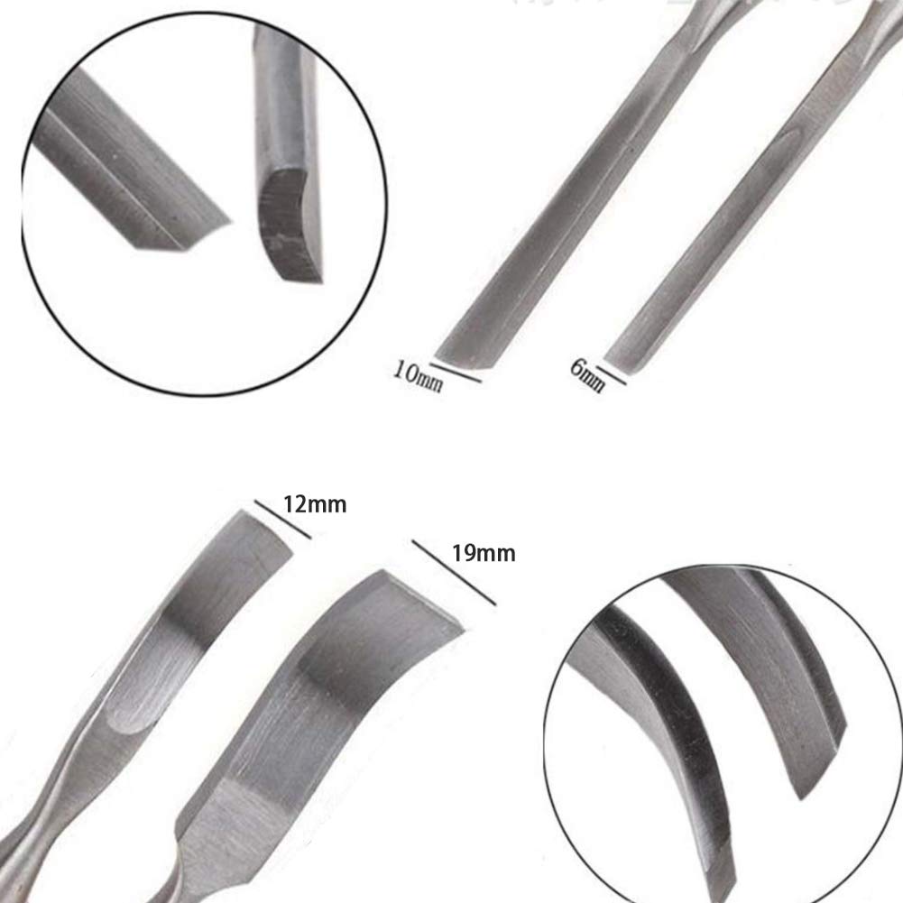 Juego de 12 cinceles para Madera Cuchillo para tallar Madera Juego para tallar Madera con Mangos de Madera y Caja de Madera para talladores y Artistas,