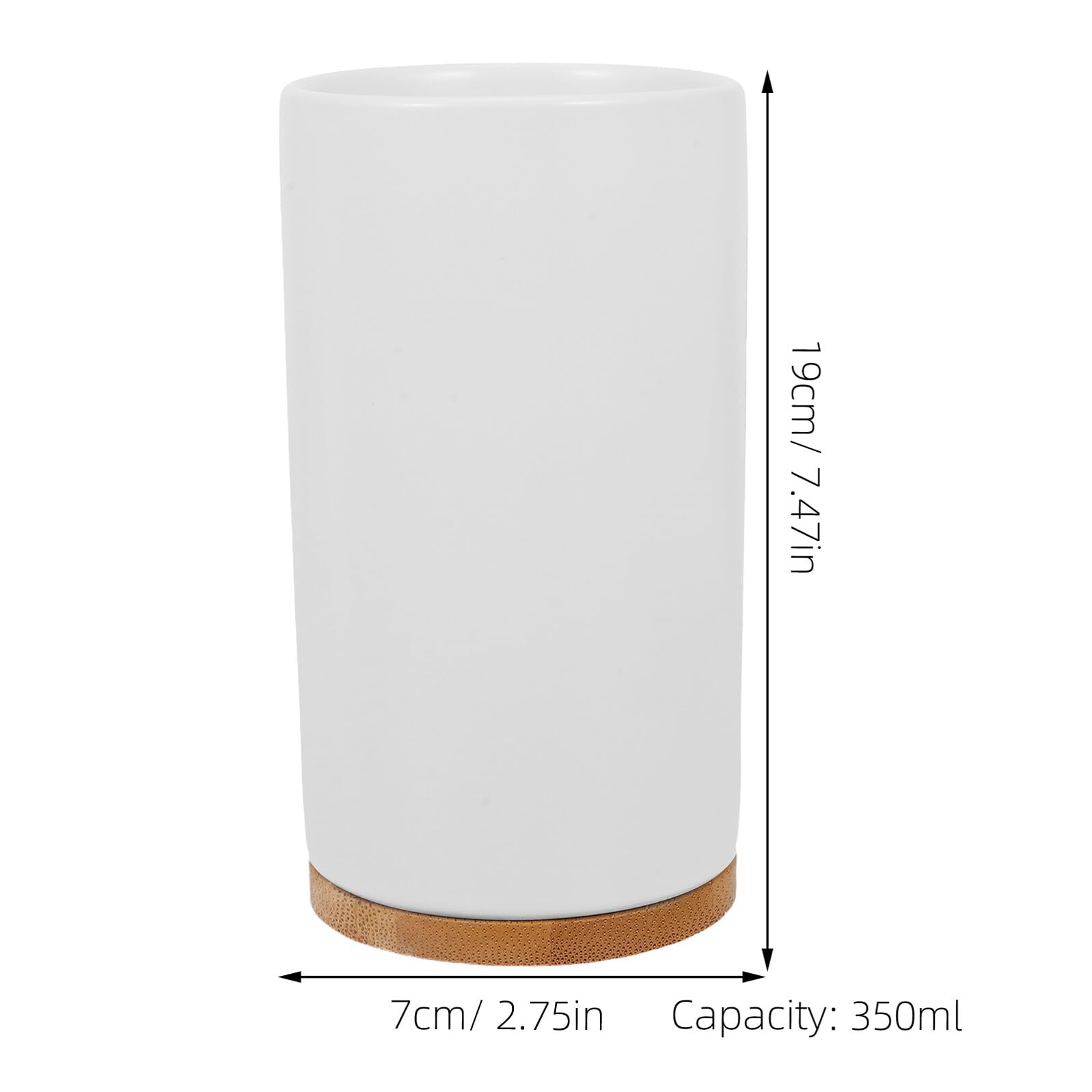 BESPORTBLE Juego de Accesorios de Baño de Cerámica Incluye Vaso para Cepillos de Dientes 350Ml Dispensador de Loción 430Ml y Base Adecuado para Baño y Uso Doméstico