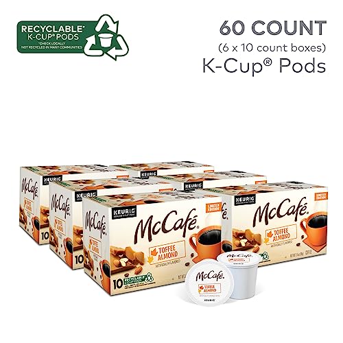 Image of McCafe Toffee Almond Coffee, Keurig Single Serve K-Cup Pods, 60 Count