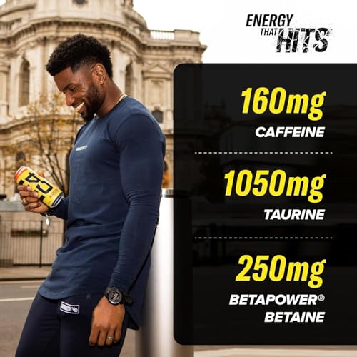 Image of C4 Performance Energy Drinks Millions Strawberry Flavor Zero Sugar Energy Drink, 500 ml Can (UK)