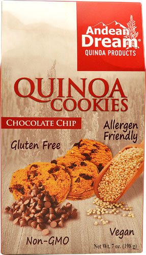 Andean Dream Gluten Free Quinoa Cookies Chocolate Chip -- 7 oz (Pack of 12)