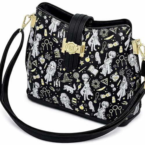 Loungefly Harry Potter Magical Elements All Over Print Crossbody Purse