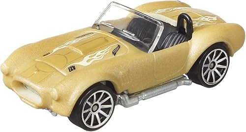 Miniatura 4 de Hot Wheels Coche coleccionable de cambio de color ~ CFM48 ~ Shelby Cobra 427 SC – Vehículo de cambio de color fundido a presión – dorado a blanco