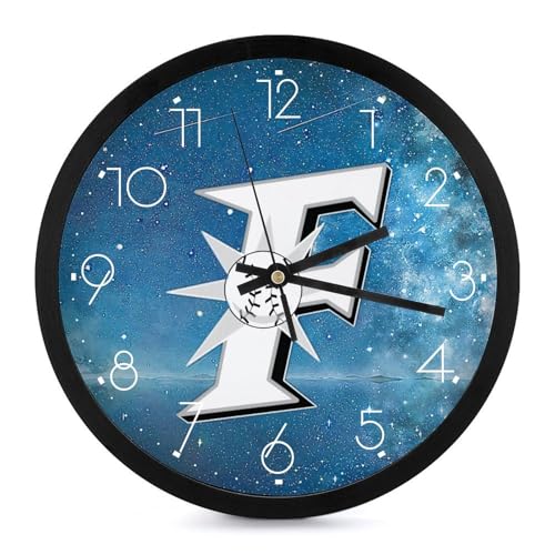 北海道日本ハムファイターズ 掛け時計 壁掛け時計 円形 静音 電池式 アラビア数字 オフィス/寝室/リビング