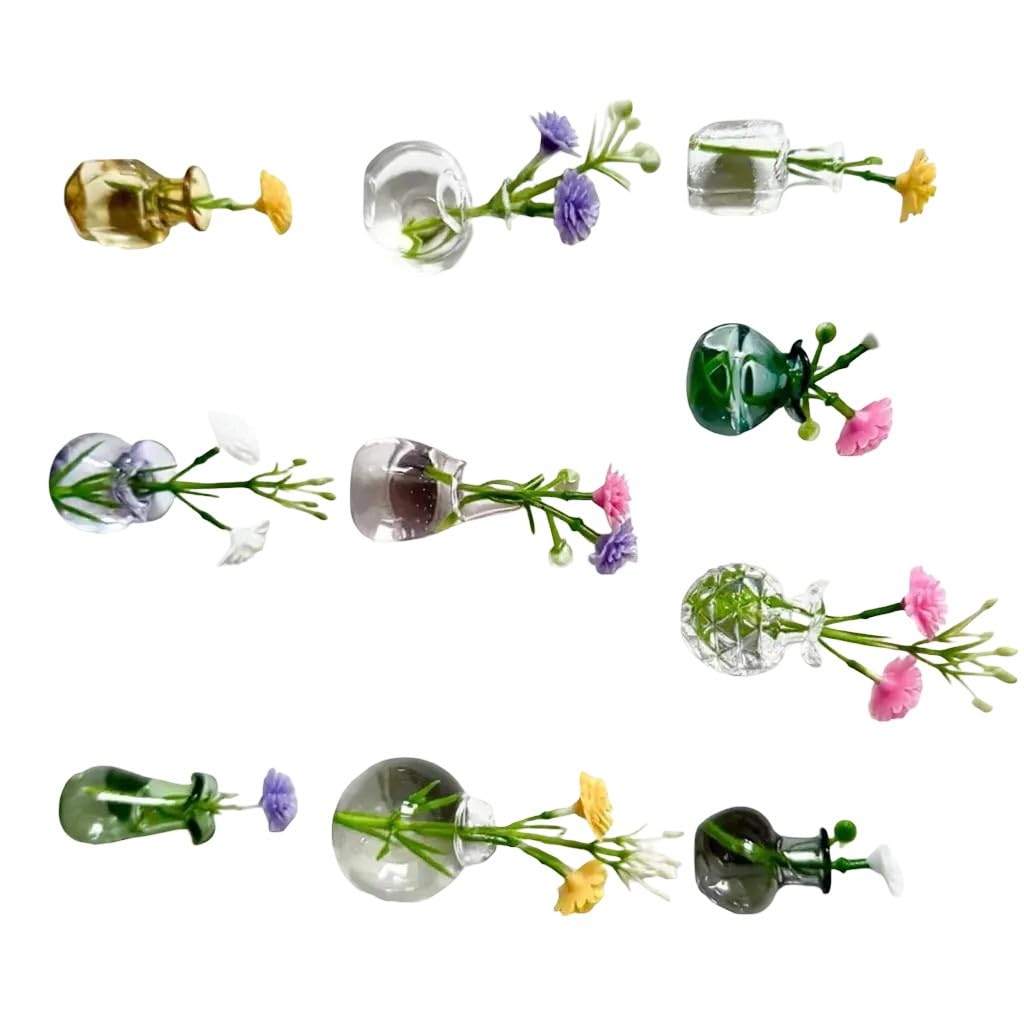 XAGMODSHN Minis Vase Magnets for Fridge Tiny Plant Vase Magnets Fridge Decoration for Kitchen, Locker Offices Refrigerator Magnet Refrigerator Decors