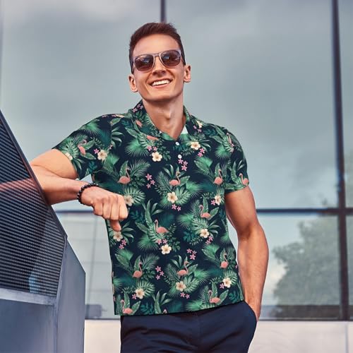 Men Women Funny Couple Golf Shirts,Matching Hawaiian Short Sleeve Golf Shirt,Moisture Wicking Couple Polo Shirt3