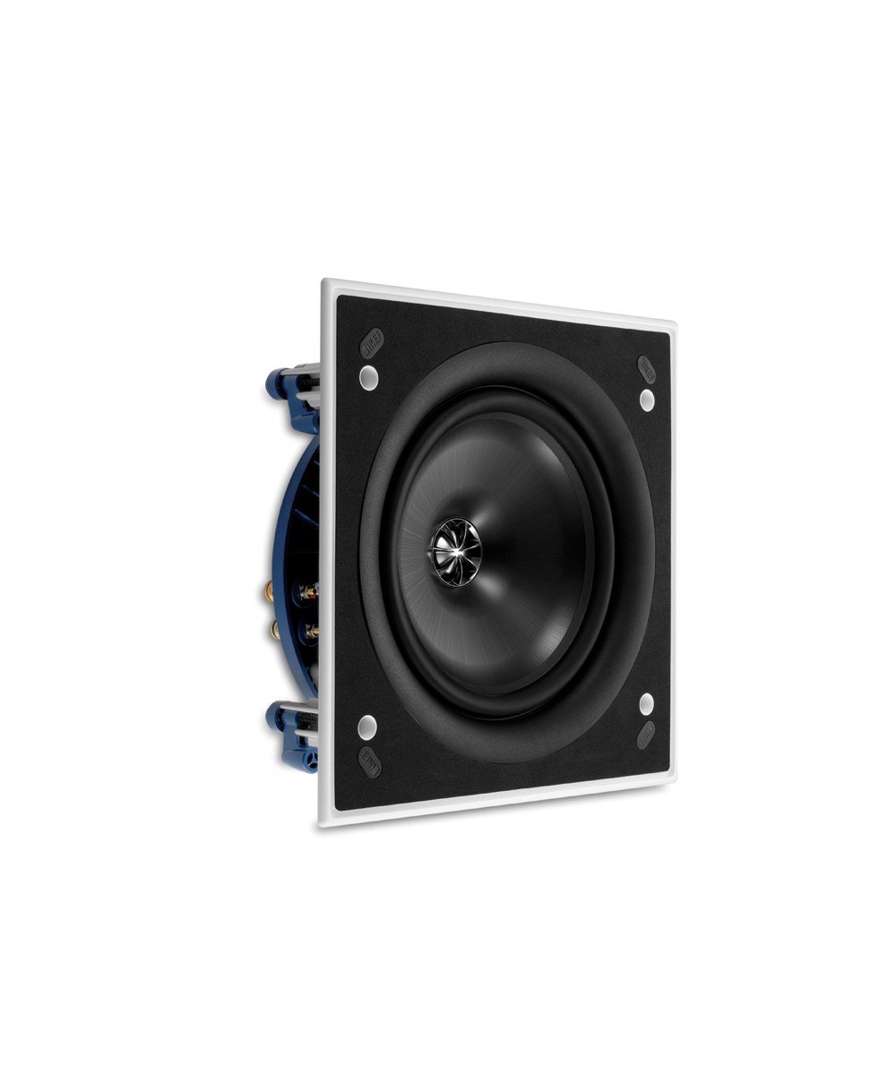 CI160QS Thin Bezel Square In-Wall and Ceiling Speaker, Black