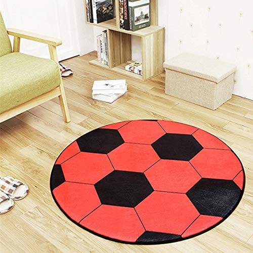 ZXZXST Sleeping Blanket Football Round Carpet Door Mat Carpet Living Room Carpet Carpet Bedroom Anti-slip Carpet Mat Basketball