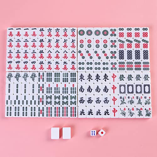 Juego de Mahjong Tradicional Mini Chino 144 Piezas miniatura 7
