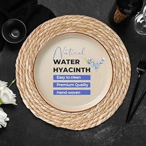 Handmadebohoplacematssetof6naturalcottonburlapandwaterstrawwovenmacramedecorfarmhousestyle Urban Country Home Decor Handmade boho placemats set of 6 natural cotton burlap and water straw woven macrame decor farmhouse style urban country home decor