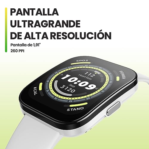 Miniatura 2 de Amazfit Bip 5 Reloj Inteligente 46 mm, Pantalla Grande de 1,91", Llamadas Bluetooth, Alexa integrada, GPS, batería de hasta 10 días, Smartwatch para Hombre y Mujer