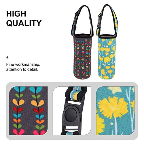 Hemoton 2 peças de pano de vidro para garrafa de água e garrafa de água com isolamento térmico para