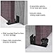 Homode Barn Door Floor Guide Wall Mount, Sliding Door Guide Stay Roller, Flush to Floor, Black Powder Coated Hardware, 8 Setup Options, Fully Adjustable for Barn Doors