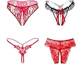 Lyeacs Women’s Sexy Panties,Lace Thongs G-String Y-Back Underwear