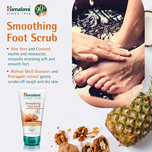 Himalaya Herbals Smoothing Foot Scrub with Walnut, Coconut, Pineapple and Aloe Vera- 150ml