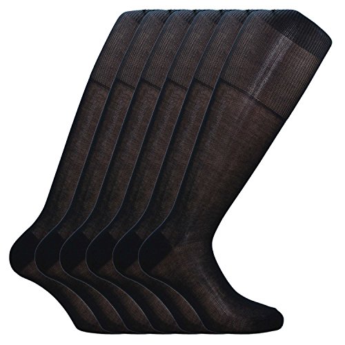 Fontana Calze, 6 paia di calze UOMO lunghe in 100%...