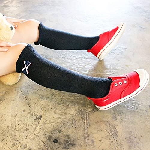 5 Pairs Ruffled Stockings Cute Bow Long Socks Toddlers Baby Girls Uniform Knee High Socks Tube2