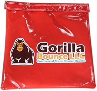 Vinyl Sand Bag, Support/Anchor for Inflatables, Bounce Houses and Tents (Red, 10 Pack)