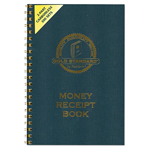 Rediform Gold Standard reçu sans carbone 2 3/4 x 7 po livre 8L810